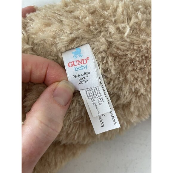 Gund Peek A Boo Teddy Bear Animated Stuffed Animal Plush 11.5 Inch Tested Works - Picture 9 of 12